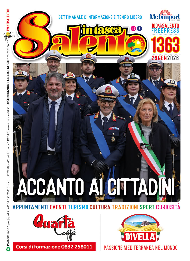 SALENTO IN TASCA 1363 dal 30 gennaio al 6 febbraio 2026