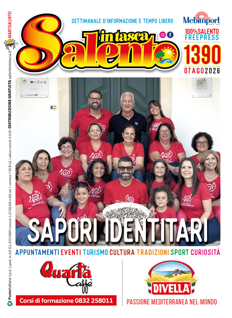 SALENTO IN TASCA 1390 dal 7 al 13 agosto 2026