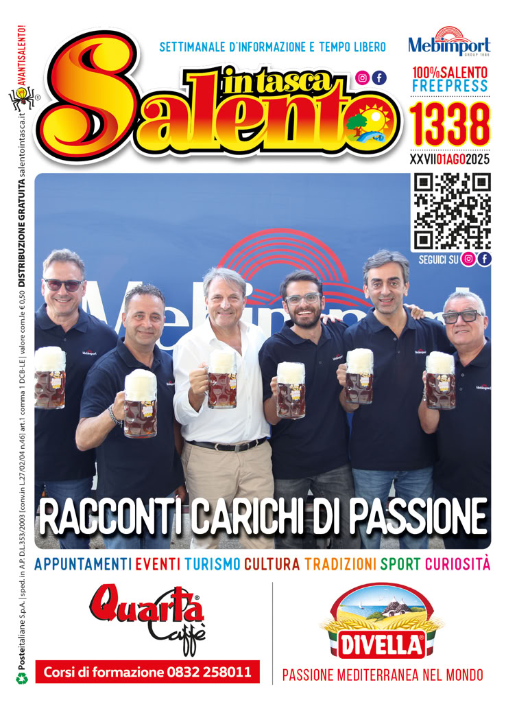 SALENTO IN TASCA 1338 dall'1 al 7 agosto 2025