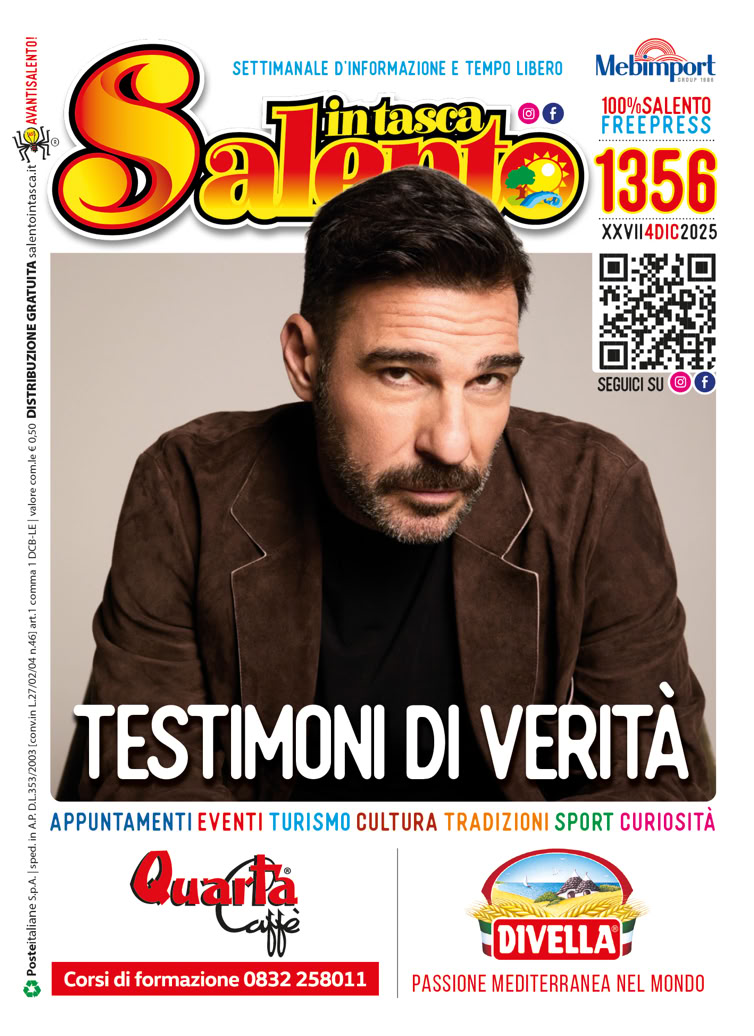 SALENTO IN TASCA 1356 dal dal 4 ll'11 dicembre 2025 SALENTO IN TASCA 1356 dal dal 4 ll'11 dicembre 2025