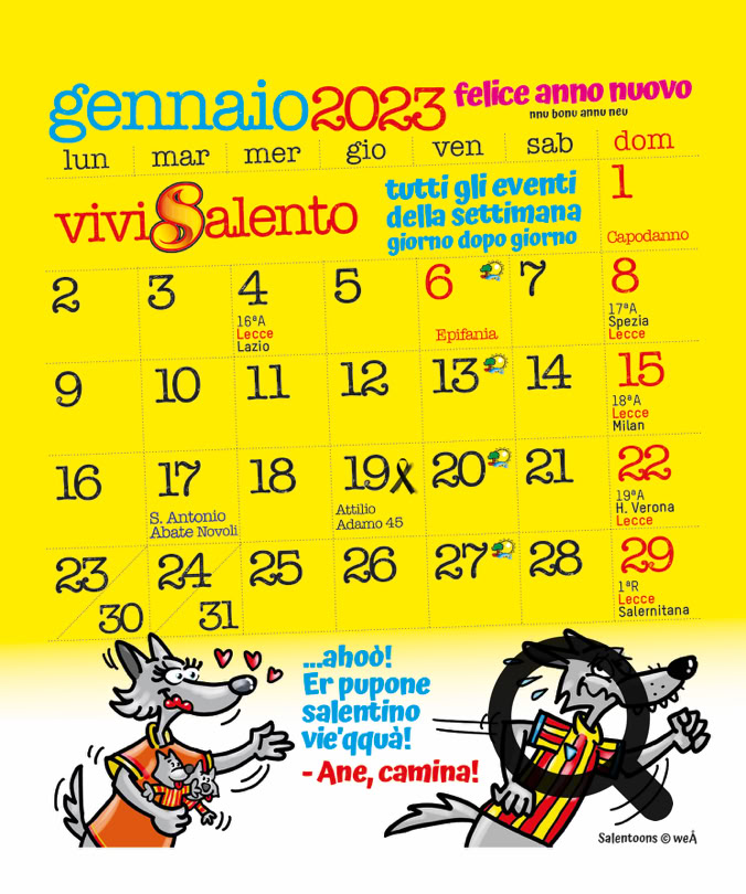 calendasint gennaio 2023