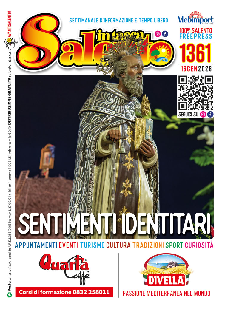 SALENTO IN TASCA 1361 dal 16 al 22 gennaio 2026