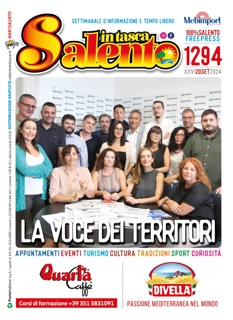 SALENTO IN TASCA 1294 dal 20 al 26 settembre 2024