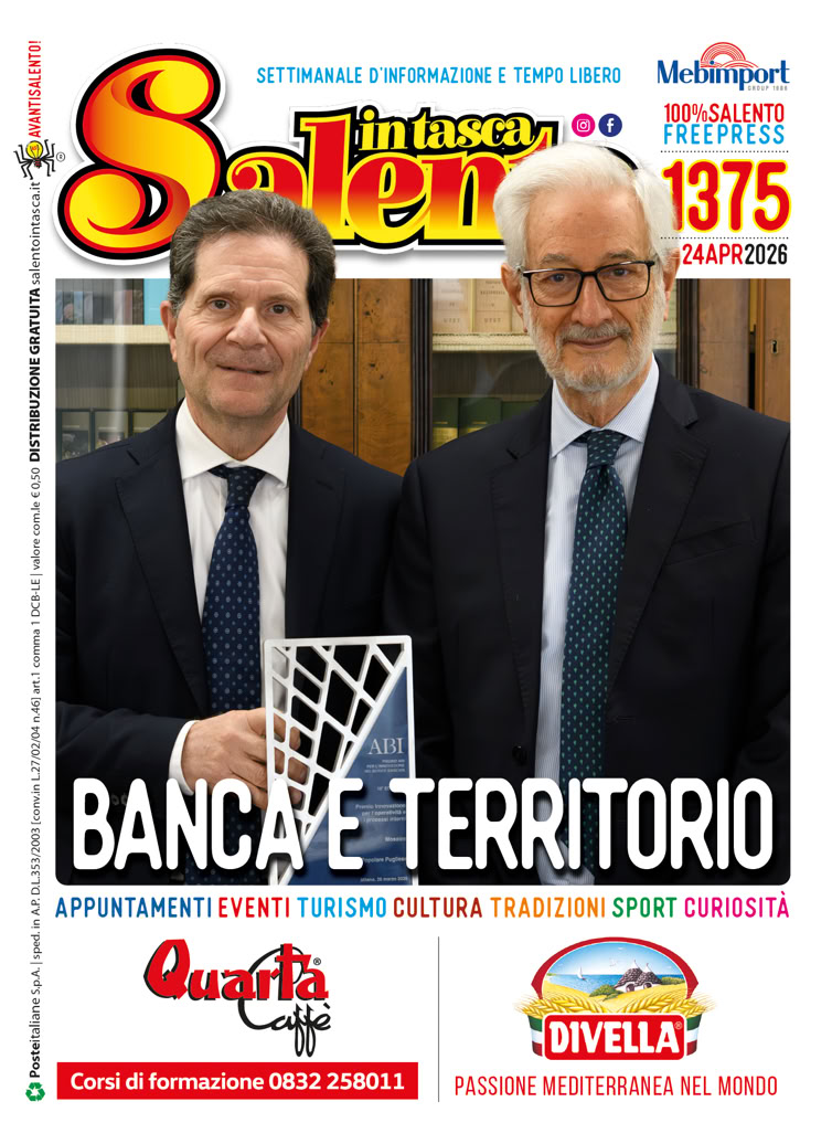 SALENTO IN TASCA 1375 dal 24 al 30 aprile 2026 SALENTO IN TASCA 1375 dal 24 al 30 aprile 2026